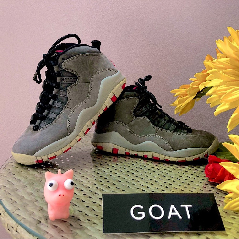 BLACK FRIDAY 35% SALE! Nike Air Jordan 10 "Rush Pink Smoke Grey" Size 4Y Wmn 5.5